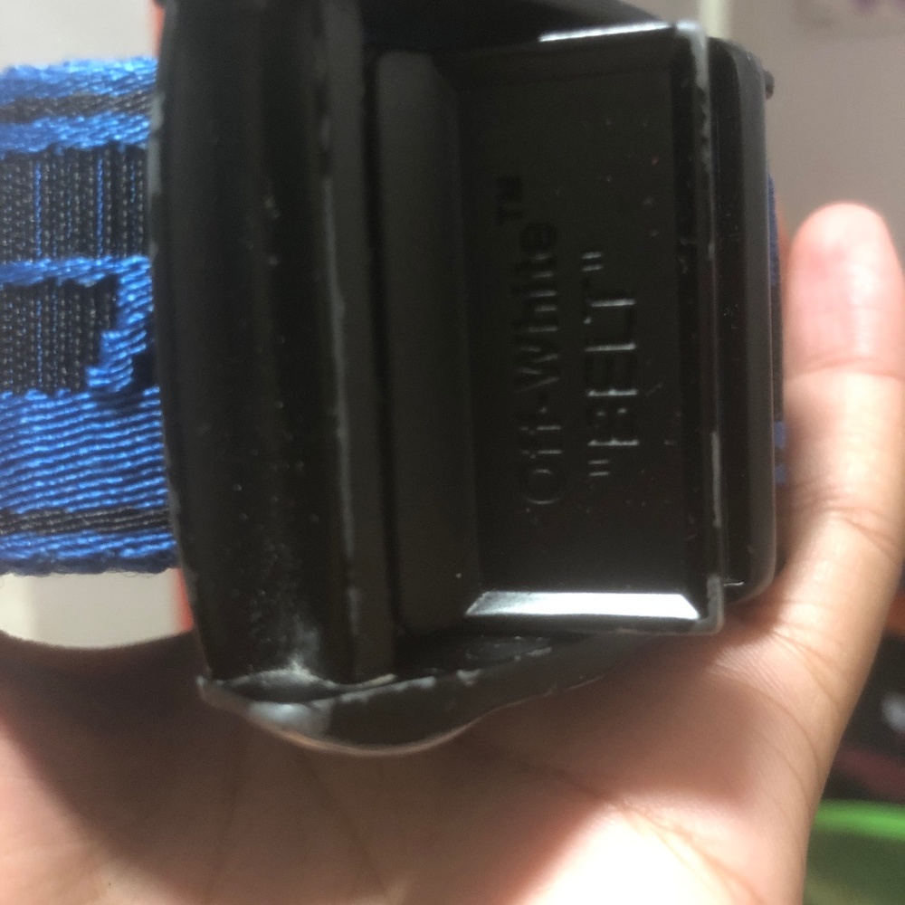 Off white blue belt
